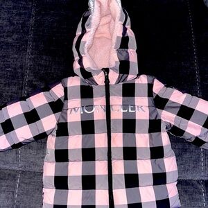 Moncler Avila Jacket - Toddler Size 3- Pink & Black